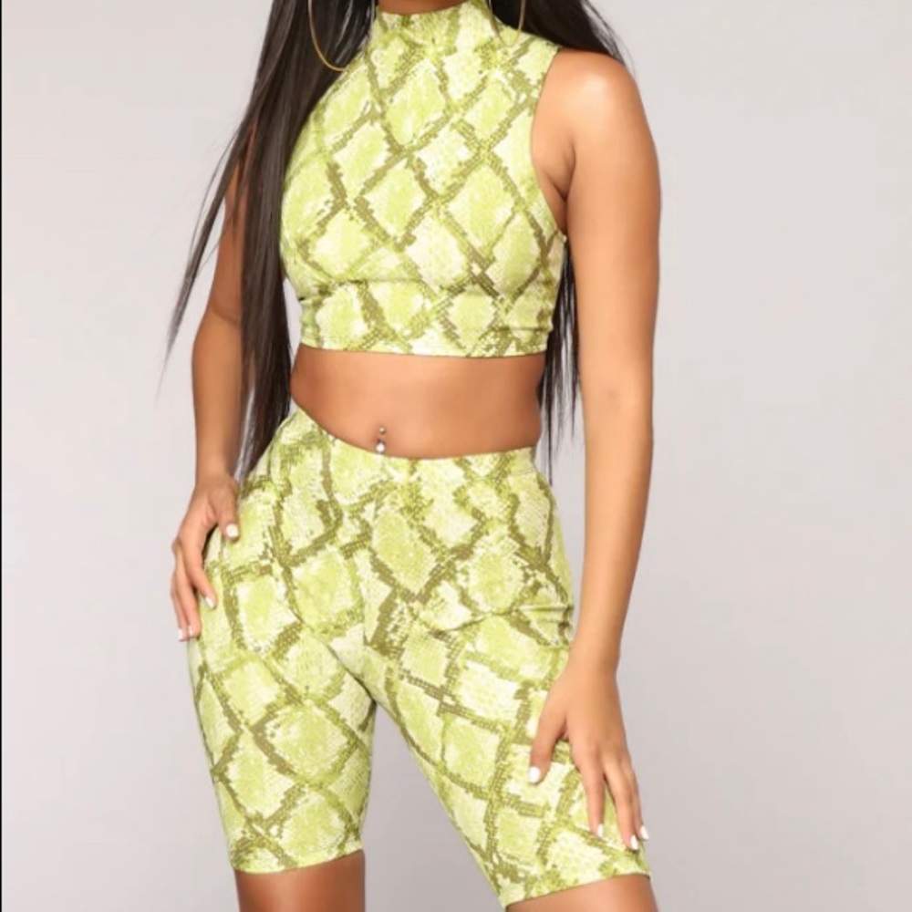 Biker Short Pants Set